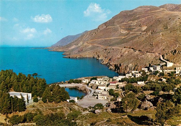 Chora Sfakion Crete Greece Panorama Kueste