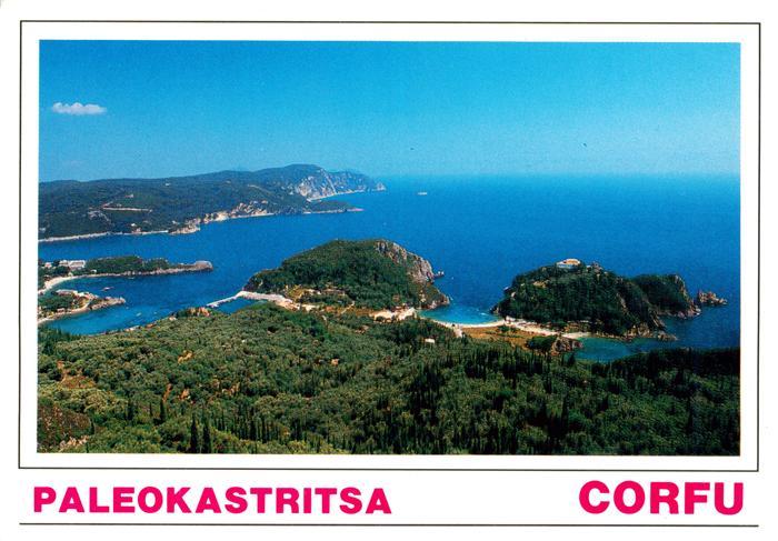 Paleokastritsa Korfu Corfu Greece Kuestenpanorama