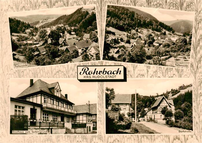 Rohrbach Rudolstadt Saalfeld Teilansichten Gasthaus zum Sorbitzgrund Dorfstrasse