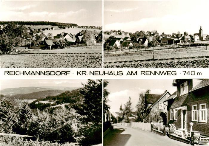 Reichmannsdorf Neuhaus Panorama Ansicht mit Kirche