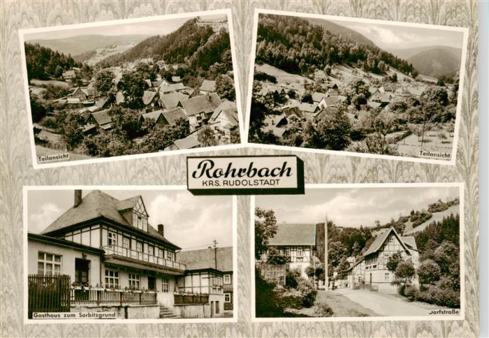 Rohrbach Rudolstadt Saalfeld Teilansichten Gasthaus zum Sorbitzgrund Dorfstrasse