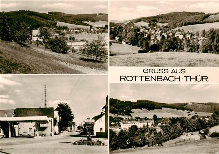 Rottenbach Thueringen Panorama Ortszentrum