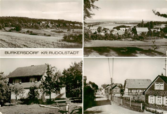 Burkersdorf Saalfelder Hoehe Panorama Ortsstrasse