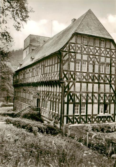 Paulinzella Ehemaliges Amtshaus der Klosterruine Fachwerkhaus