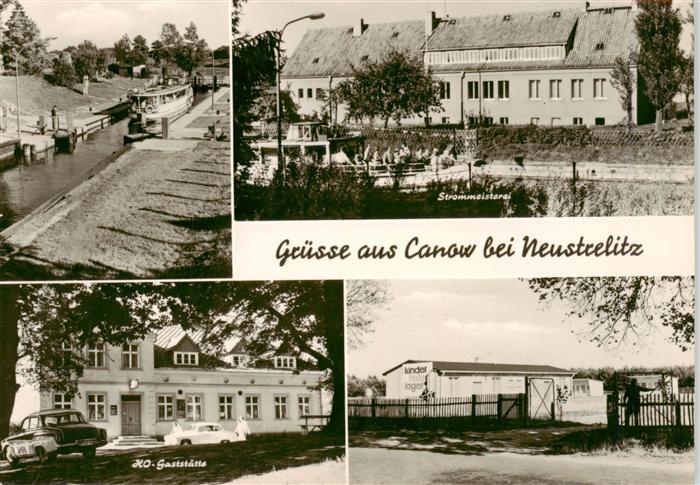 Canow Wustrow Wesenberg Neustrelitz Kanal Faehre Strommeisterei HO-Gaststaette K