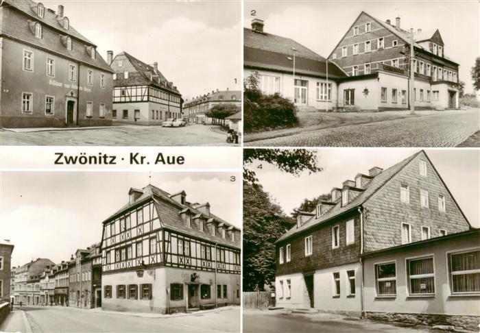 Zwoenitz Sachsen Teilansicht Kulturhaus Bahnhofstrasse Teichschaenke