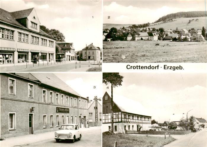 Crottendorf Erzgebirge Annaberger Strasse Teilansicht Jugendklubhaus Glashuetter