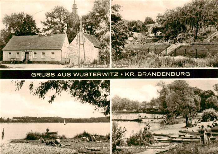 Wusterwitz Brandenburg Rat der Gemeinde Bungalows Wusterwitzer See Bootsliegepla
