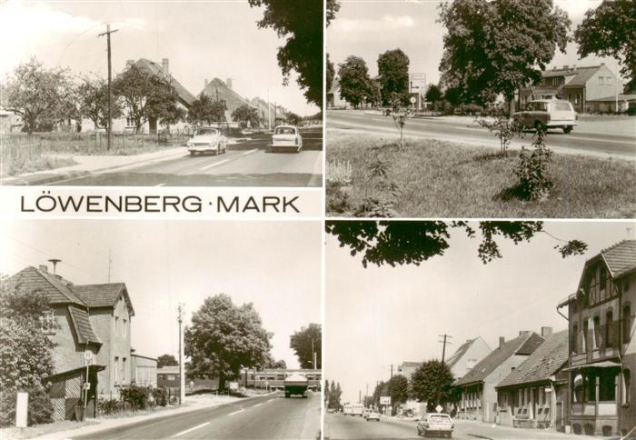 Loewenberg Mark Oberhavel Teilansichten Strassenpartien