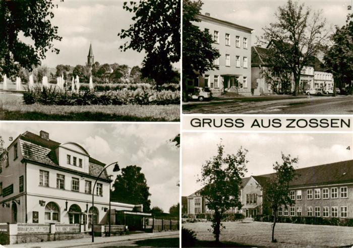 Zossen Brandenburg Park Marktplatz Skala-Lichtspiele Berufsschule