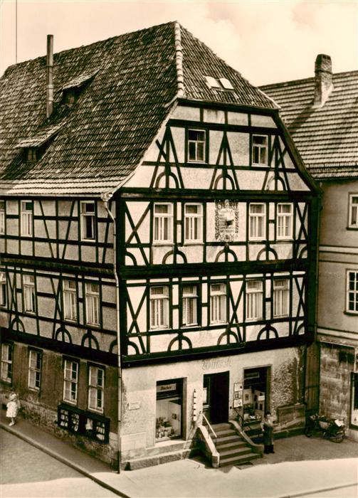 Schmalkalden Thueringen Lutherhaus Fachwerkhaus