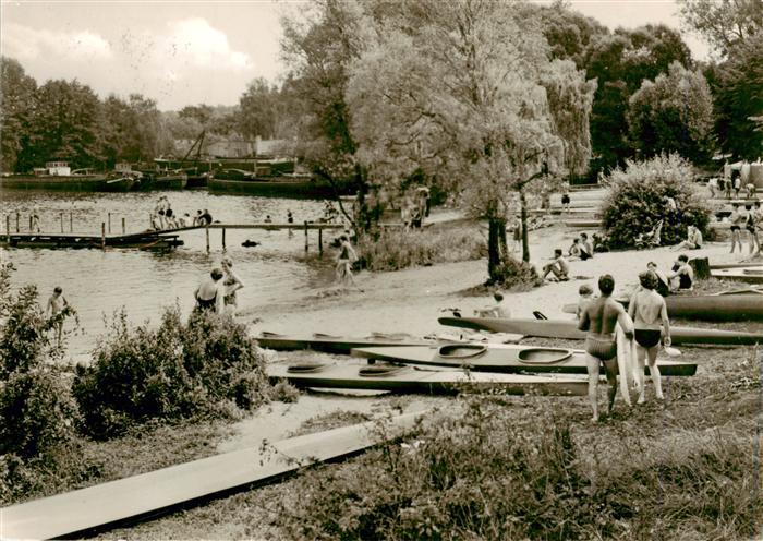 Wusterwitz Brandenburg Bootsliegeplatz an der Regattastrecke
