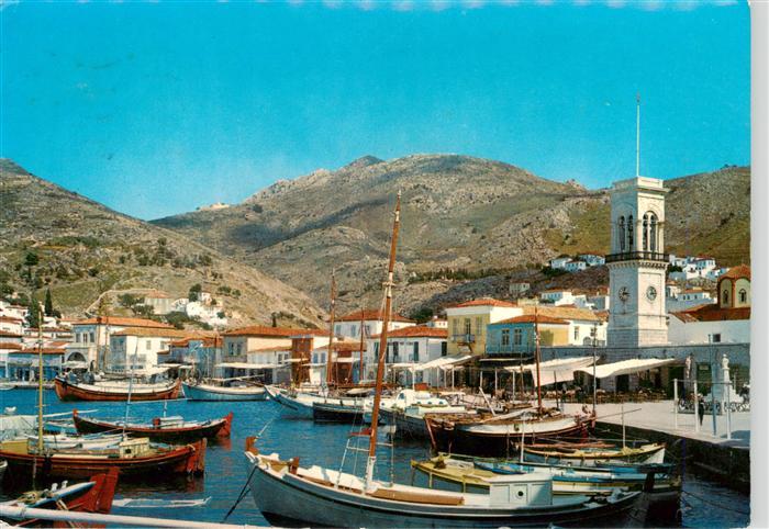 Hydra Ydra Hidra Idra Greece Hafen Kirche Berge