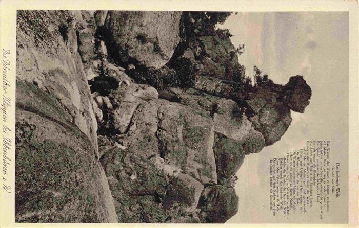 Ibbenbueren NRW Doerenther-Klippen Felsen Felsenformation Wald Gedicht