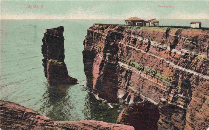 HELGOLAND Insel Schleswig-Holstein Nordspitze Langer-Anna Felsen Steilkueste Rot