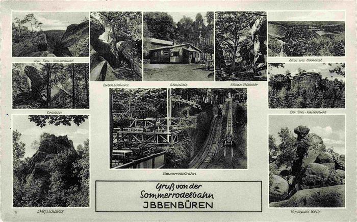 Ibbenbueren NRW Sommerrodelbahn Kaiserstuhl Eulenschlucht Almhuette Kleines-Ries