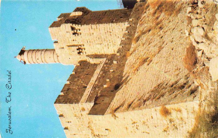 Palestine Yerushalayim Jerusalem Zitadelle Davidsturm Minarett Stadtmauer Festun