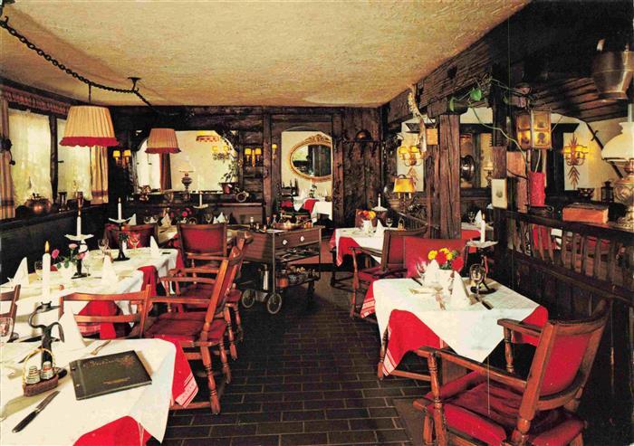Aftersteg Todtnau Schwarzwald BW Kupferkessel Restaurant Innenraum Holzbalken ro