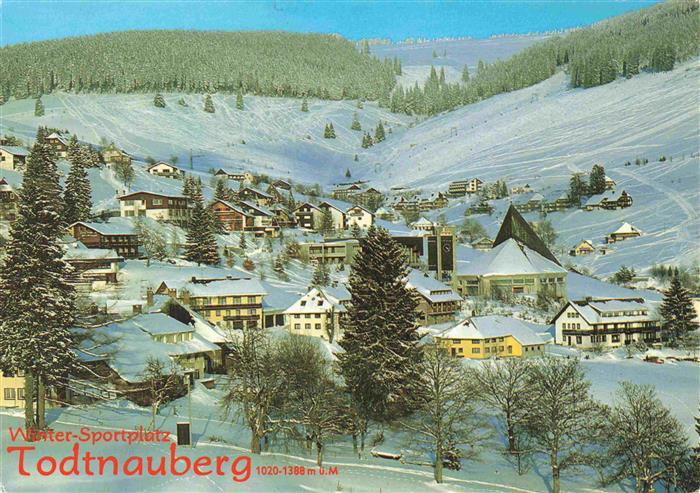 Todtnauberg Schwarzwald BW Winter-Sportplatz Winterpanorama Schnee Kirche Skipis