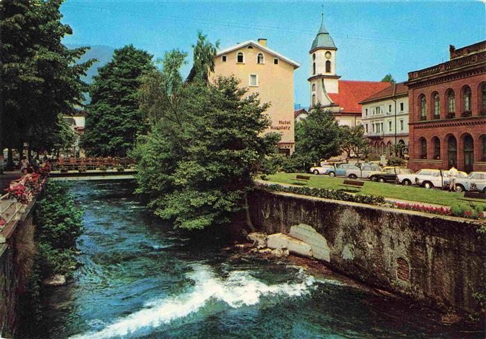 WILDBAD  Bad Schwarzwald BW Thermalbad Schwarzwald Fluss Kirche Hotel-Kurplatz K