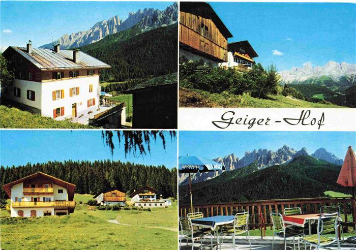 Welschnofen Nova Levante Bolzano Suedtirol IT Geiger-Hof Pension Terrasse Dolomi
