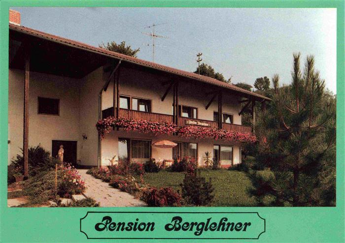 Bad Griesbach Rottal Pension-Berglehner Garten Balkon Geranien Pension