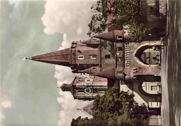 INGOLSTADT CITY Kreuztor Liebfrauenmuenster Stadttor Turm Kirchturm Gotik Altst