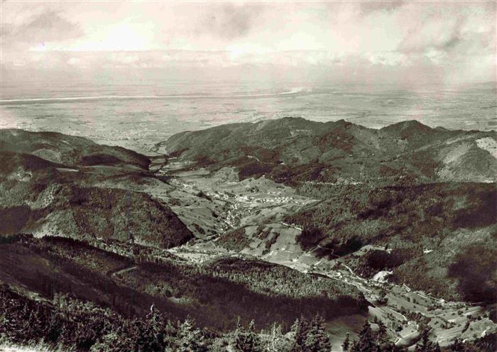 Belchen Baden 1414m Neuenweg Wiesental BW Muenstertal Rheinebene Schwarzwald Ber