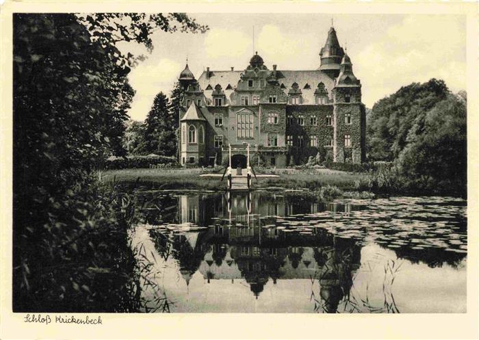 Krickenbeck Schloss Grevenbroich NRW Schloss-Krickenbeck Schlossteich Spiegelung