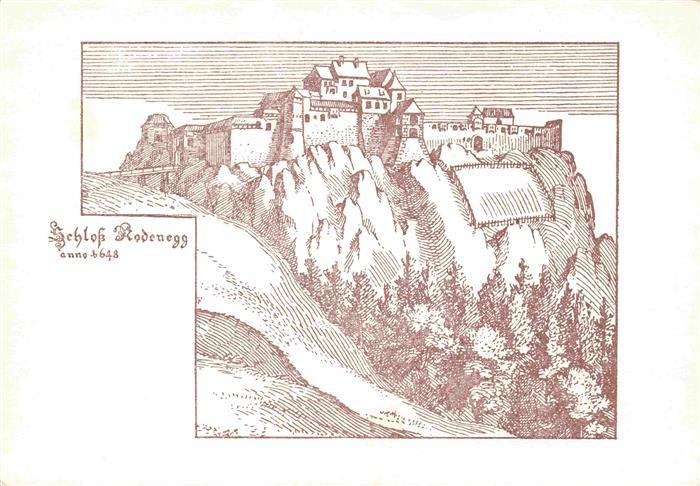 Rodenegg Schloss Brixen Bressanone Suedtirol IT Schloss-Rodenegg Burg Fels Zeich