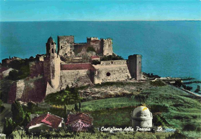 Castiglione della Pescaia Grosseto Toscana IT Le-Mura Burg Stadtmauer Kirche Me