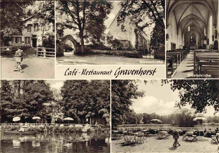 Gravenhorst Hoerstel NRW Café-Restaurant-Gravenhorst Klosterkirche Klosterpforte