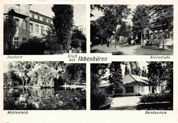 Ibbenbueren NRW Josefstift Breitestrasse Muehlenteich Berufsschule Teich Baeume