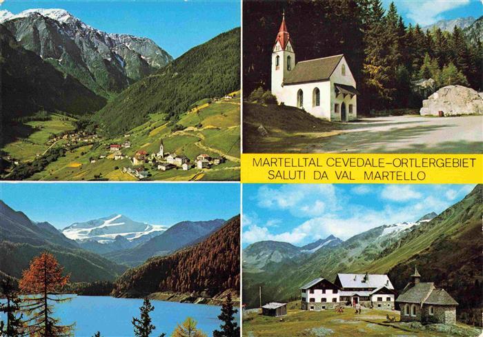 Martelltal Bolzano IT Tal Kirche Lago-Zufritt Gletscher Berge Ortlergebiet Ceved