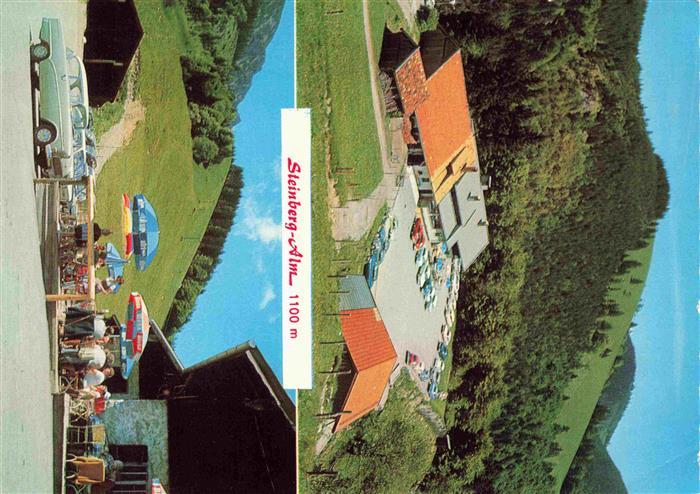 Steinberg-Alm 1265m Ruhpolding Bayern Steinberg-Alm Berggasthof Luftaufnahme Ter
