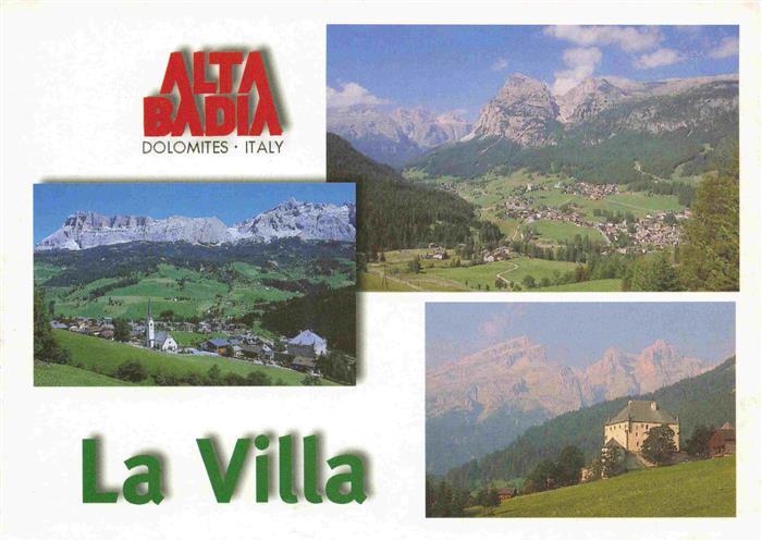 La Villa  Val Badia Gadertal Suedtirol IT Alta-Badia Dolomiten Bergdorf Kirche S