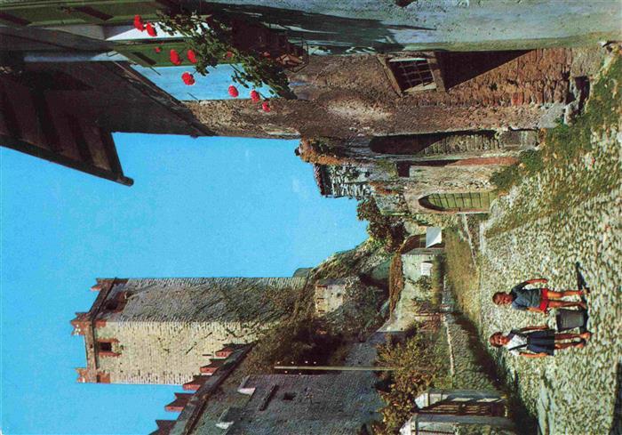 Malcesine Lago di Garda Veneto IT Salita-al-Castello Burg Gasse Kinder Gardasee