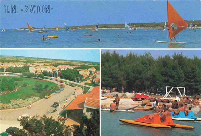 Zaton Croatia Windsurfen Tretboot Ferienanlage Adria Strand Campingplatz