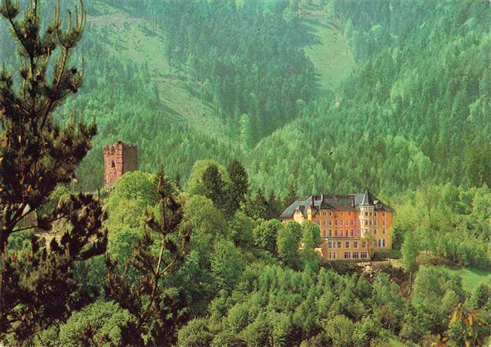 Hornberg  Schwarzwald BW Hotel-Schloss-Hornberg Schwarzwald Gutachtal Burgruine