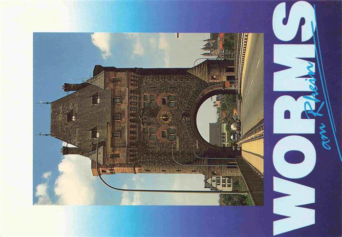 Heppenheim Wiese WORMS Rheinland-Pfalz Nibelungenbruecke Nibelungenturm Bruecken
