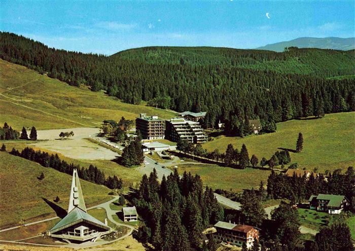 Feldberg 1450m Schwarzwald BW Kirche Hotel-Feldberger-Hof Sessellift Parkplatz S