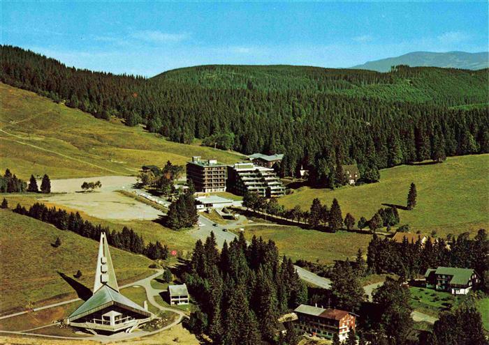 Feldberg 1450m Schwarzwald BW Kirche Hotel-Feldberger-Hof Sessellift Parkplatz S
