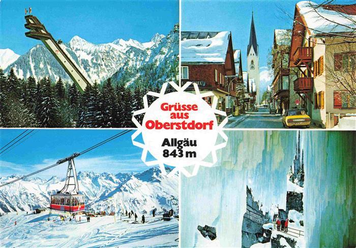 OBERSTDORF Bayern Ski-Flugschanze Birgsautal Kirchstrasse Fellhornbahn Breitachk