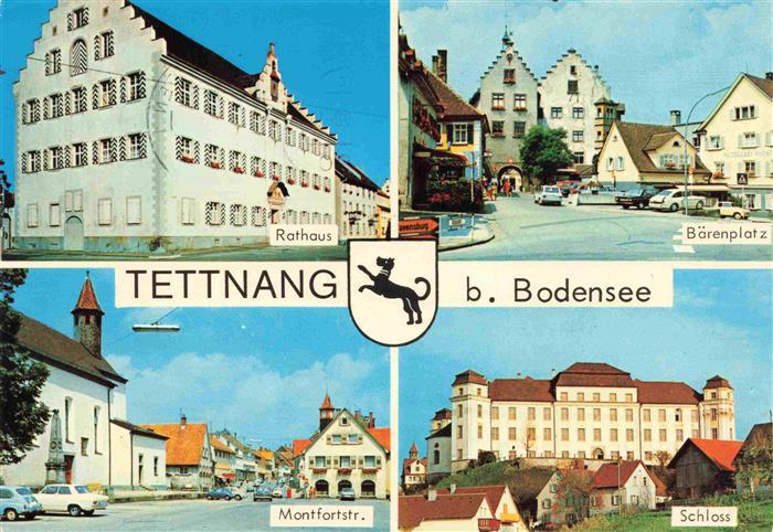 Tettnang Bodenseekreis BW Rathaus Baerenplatz Montfortstrasse Schloss Bodensee