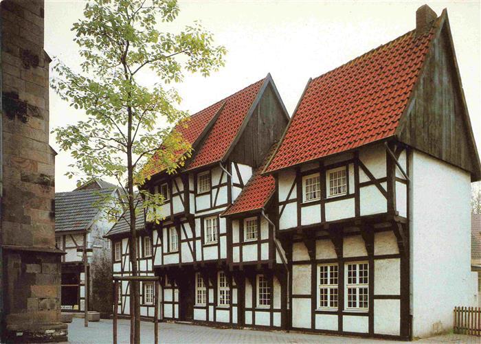 Werne  Lippe Muenster Westfalen Waermehaeuschen am Kirchhof Werne