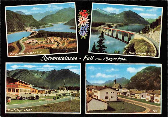 Fall  Sylvensteinsee Lenggries Bad Toelz Bayern Bruecke Hotel