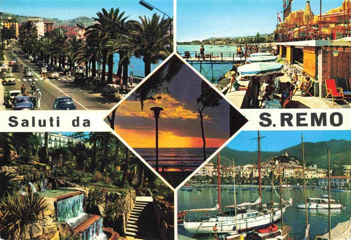 S Remo San Remo Luguria IT Hafen Strasse Strand