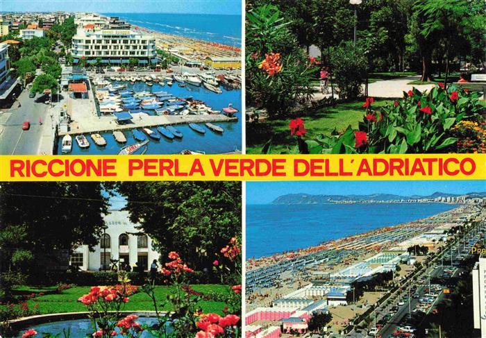 RICCIONE RIMINI IT Strand Hotels Hafen