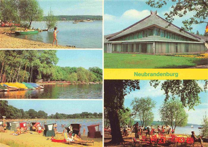 Neubrandenburg Kulturpark Tollensesee Bootshafen Freibad Stadthalle HOG Badehaus
