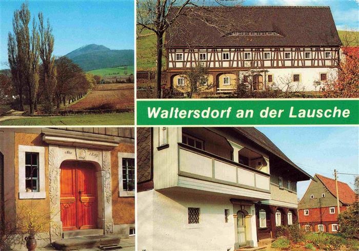 Waltersdorf Zittau Teilansichten Umgebindehaeuser Landschaftspanorama